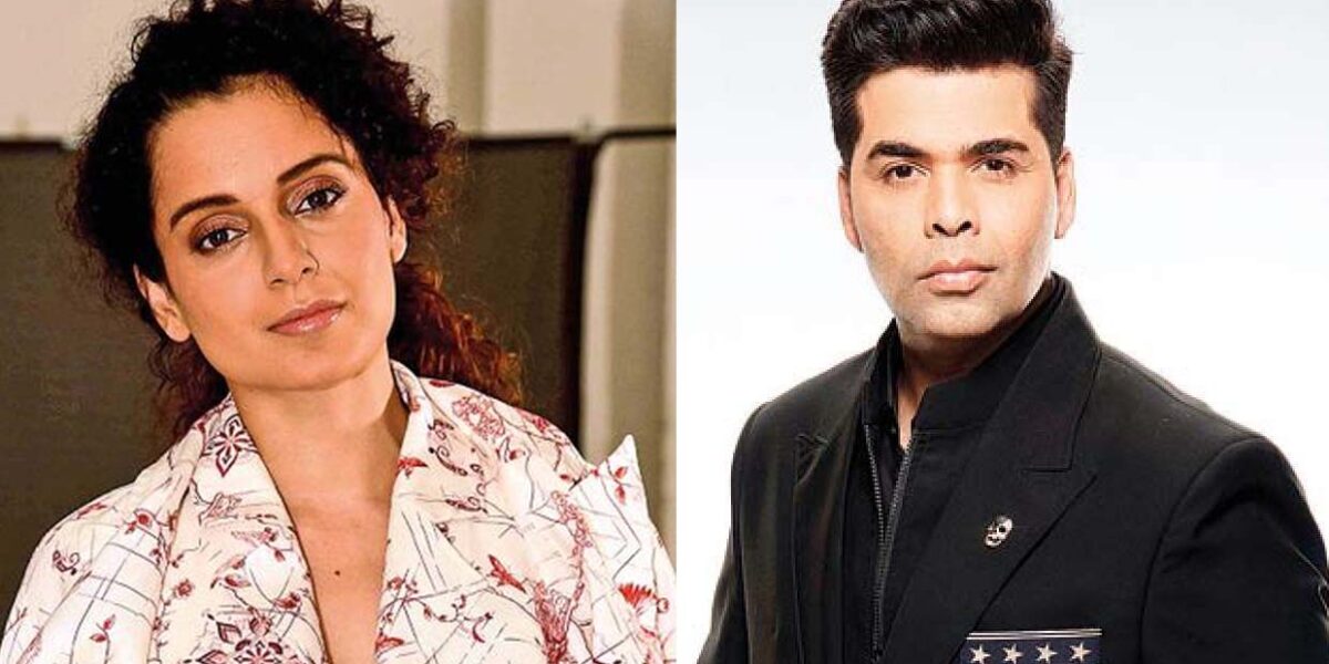 Kangana Ranaut and karan johar