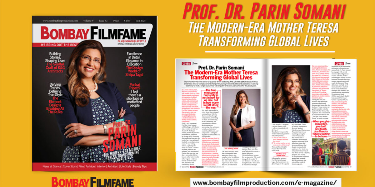 Prof. Dr. Parin Somani - Bombay FilmFame Magazine